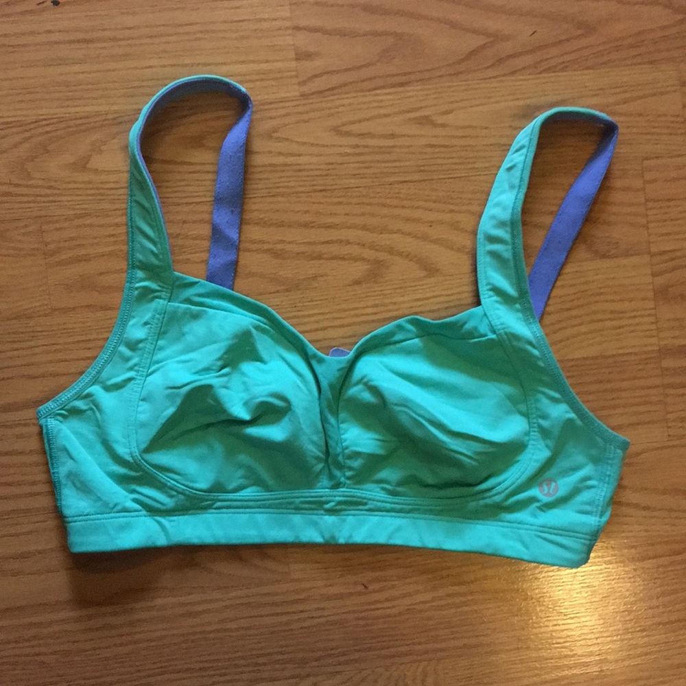Lululemon Ta Ta Tamer 36C Teal/Lilac